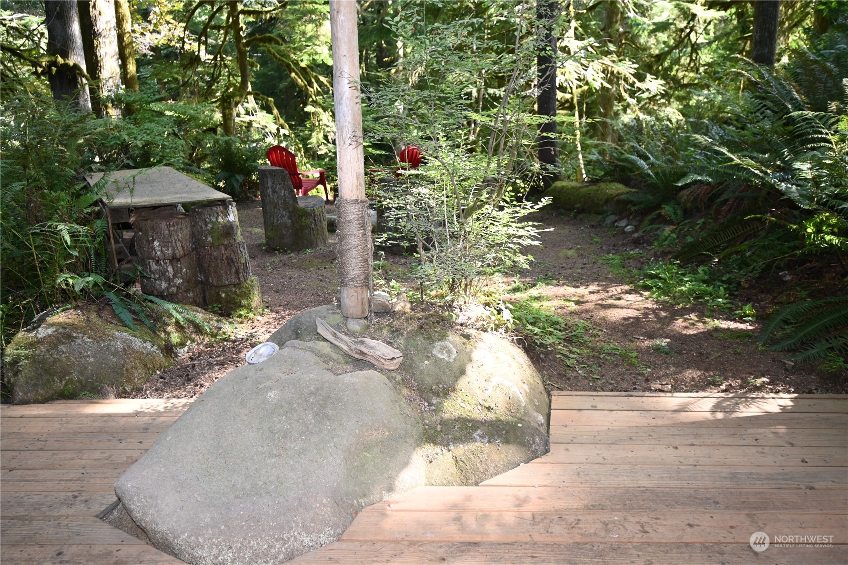 52016 South Riverside Road Gold Bar, WA 98251 - Photo 31 of 39 a view of a back yard of the house