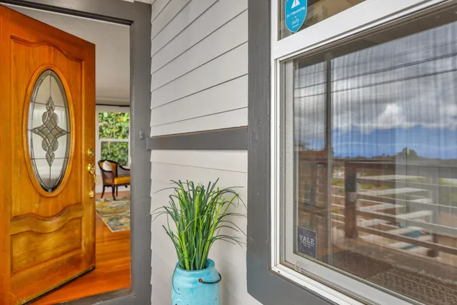 a view of front door