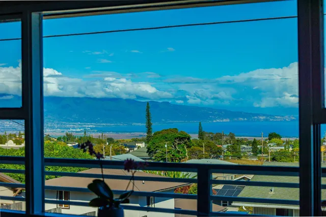 a view of a from a window