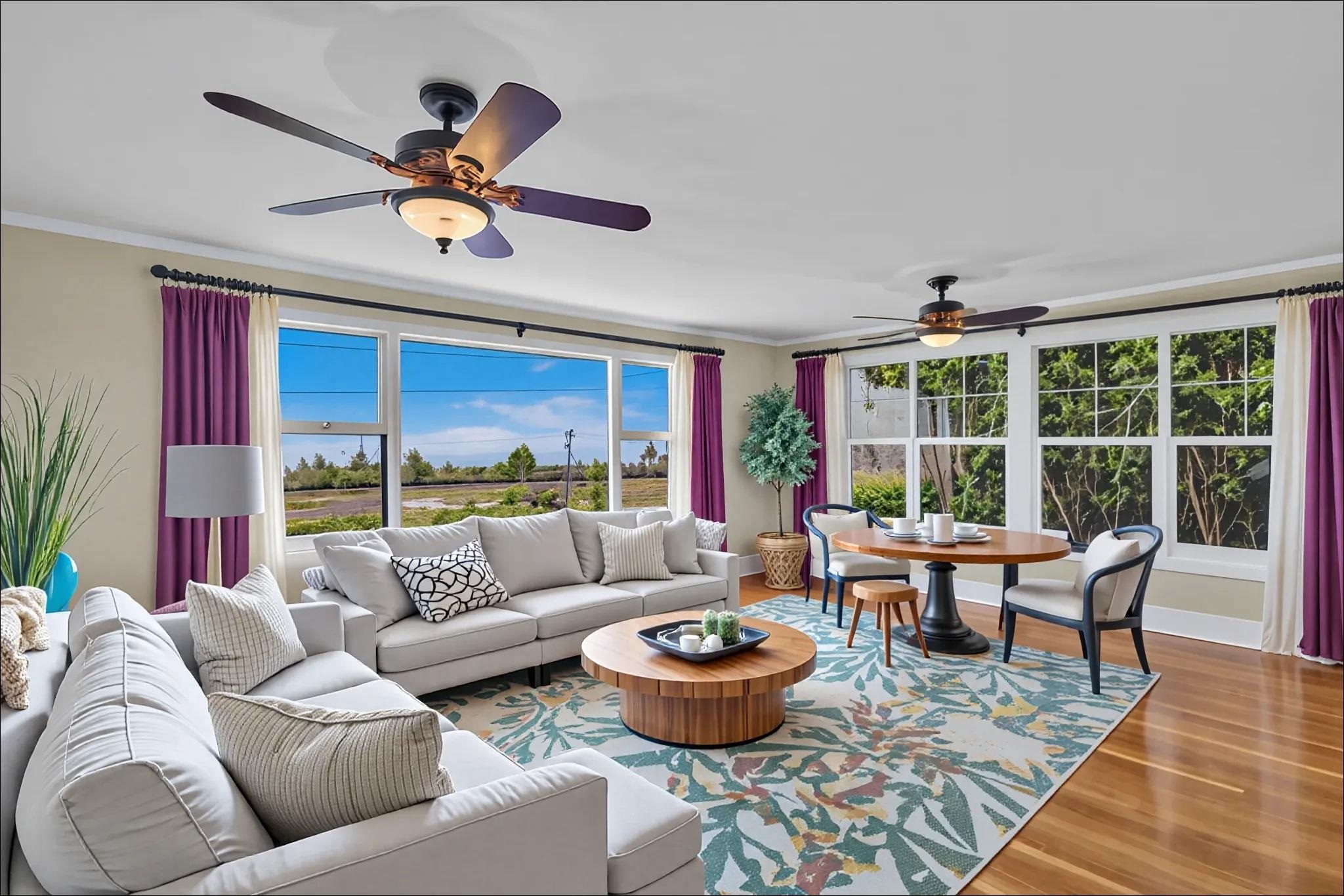 1123 Kehau Place Makawao, HI 96768 - Photo 9 of 50 a living room with furniture and a large window