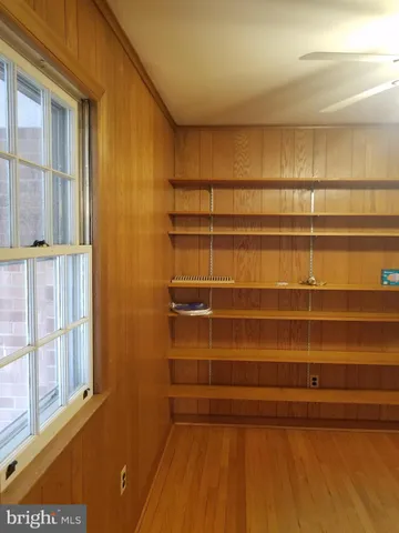 a view of a room with empty racks