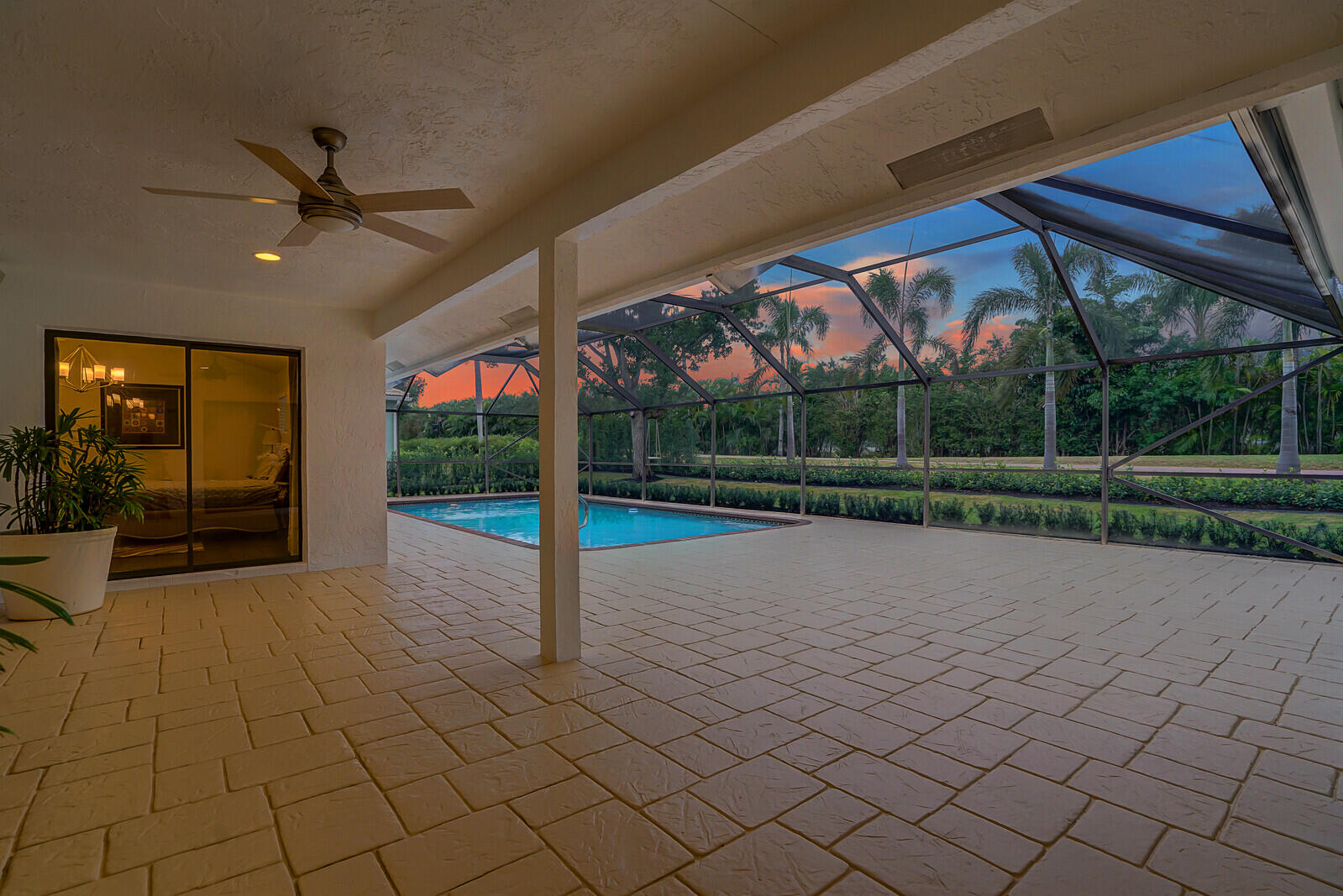 7764 Mandarin Drive Boca Raton, FL 33433 - Photo 55 of 71 Patio at Twilight