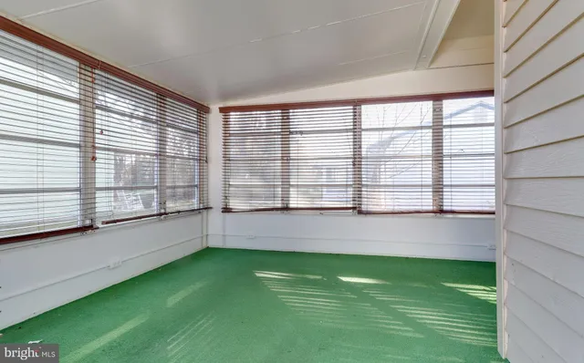 a view of outdoor space with a window