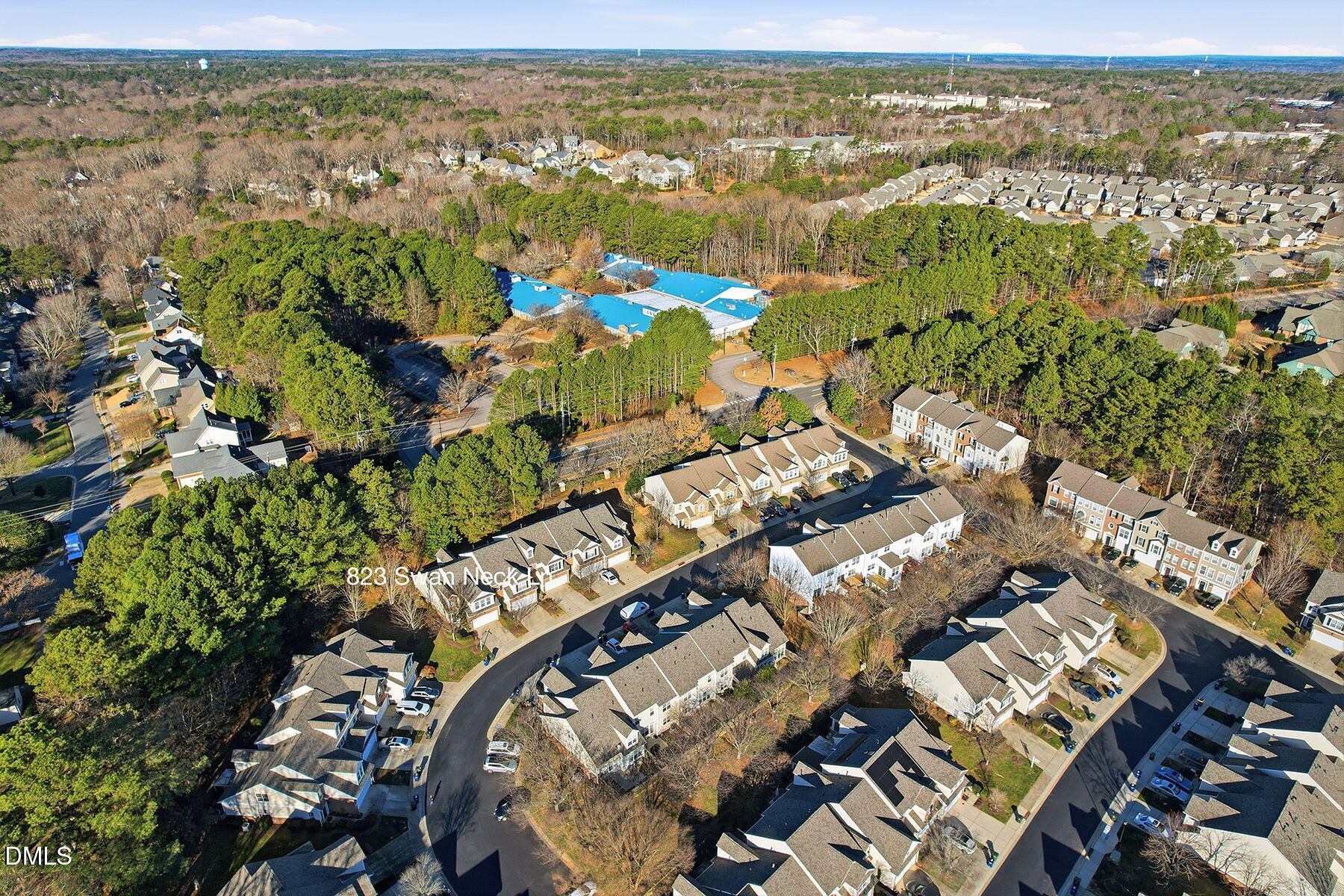 823 Swan Neck Lane Raleigh, NC 27615 - Photo 34 of 37 Drone 3
