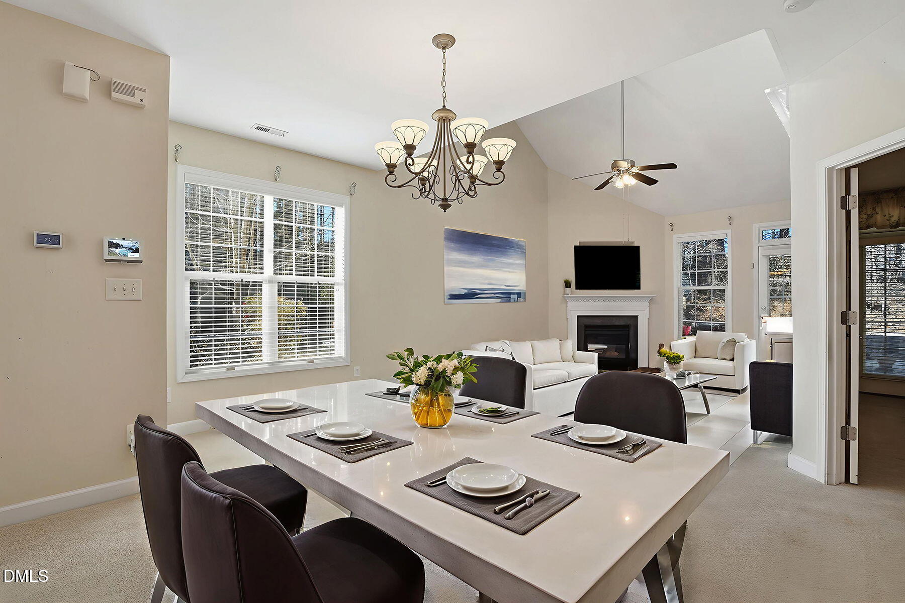 823 Swan Neck Lane Raleigh, NC 27615 - Photo 8 of 35 Dining Living staged