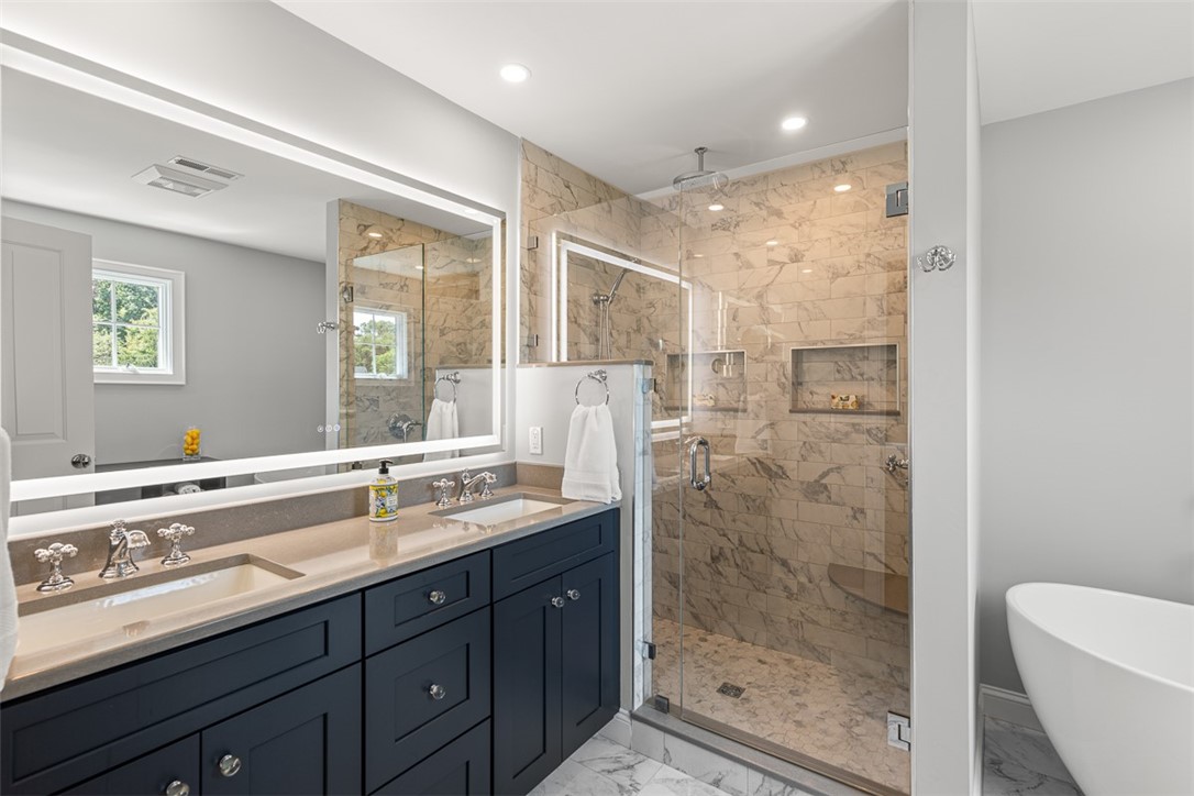 19 No Bottom Ridge Road Westerly, RI 02891 - Photo 25 of 44 Primary Bathroom w/Double Sinks