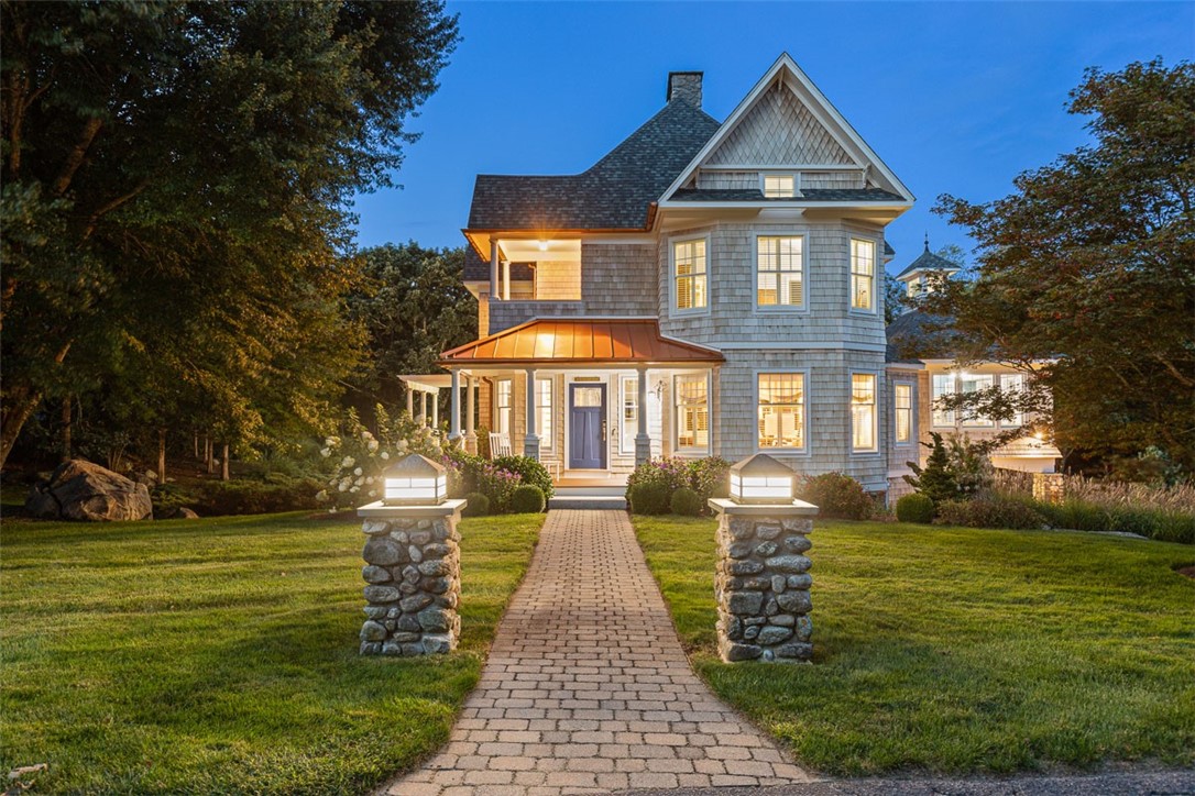 19 No Bottom Ridge Road Westerly, RI 02891 - Photo 35 of 44 Twilight Frontyard