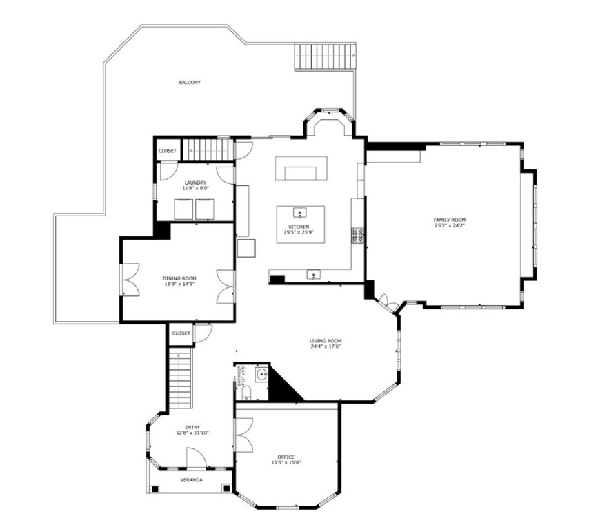 19 No Bottom Ridge Road Westerly, RI 02891 - Photo 41 of 44 First Floor Layout