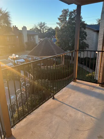 a view of balcony with city view