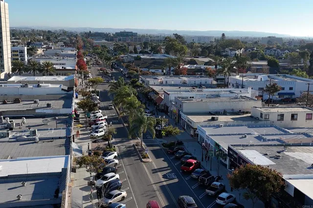 an aerial view of a city