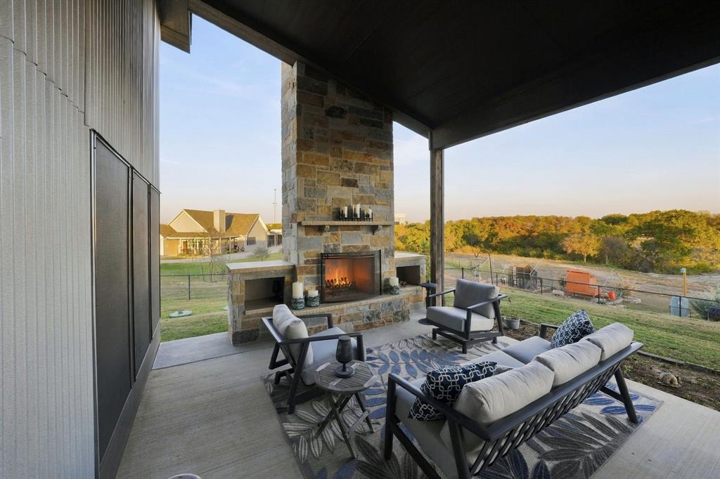 122 Nicholas Way Decatur, TX 76234 - Photo 20 of 26 Custom outdoor wood burning fireplace