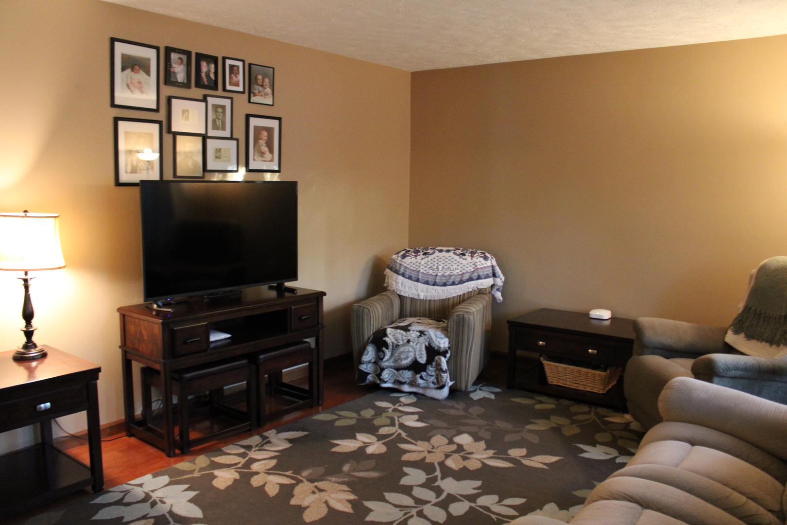 902 Charlotte Drive Normal, IL 61761 - Photo 7 of 35 a living room with furniture and a flat screen tv