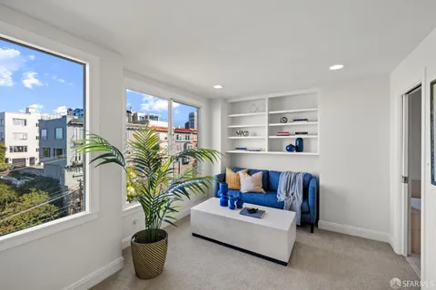 a view of a potted plants on a balcony