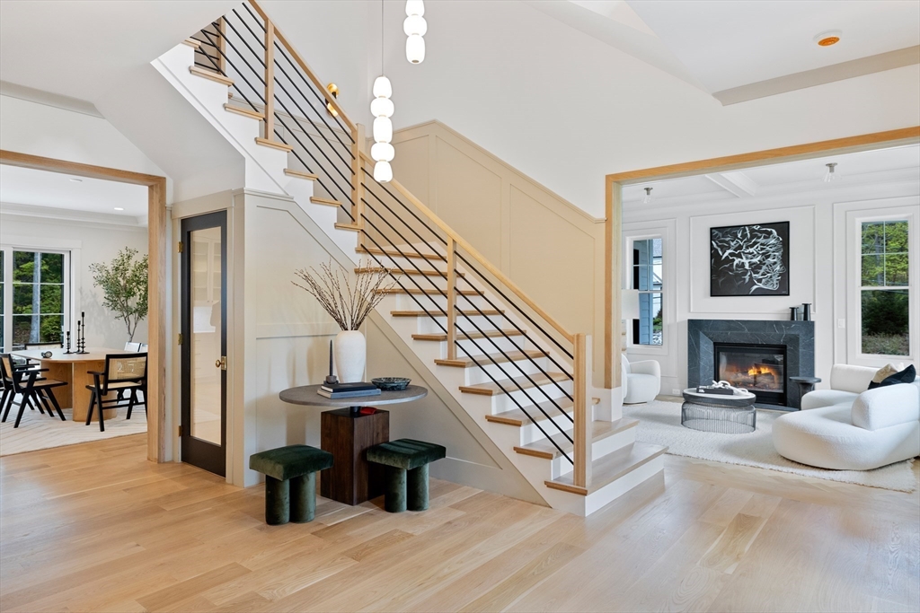 40 White Pine Road Needham, MA 02492 - Photo 3 of 38 a living room with furniture and a fireplace