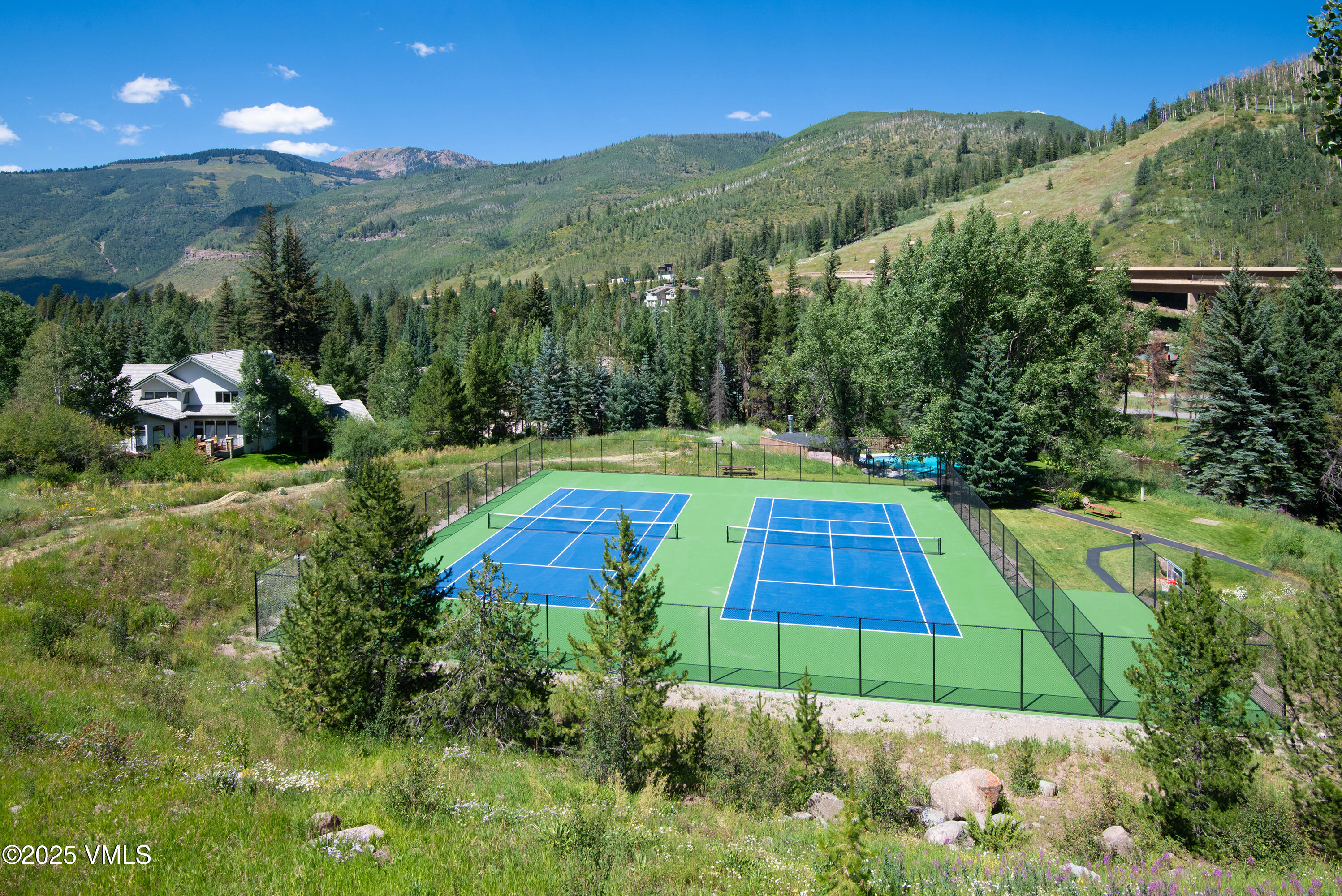 4516 Meadow Drive, Unit 807 Vail, CO 81657 - Photo 34 of 35 a view of swimming pool with a yard and mountain view