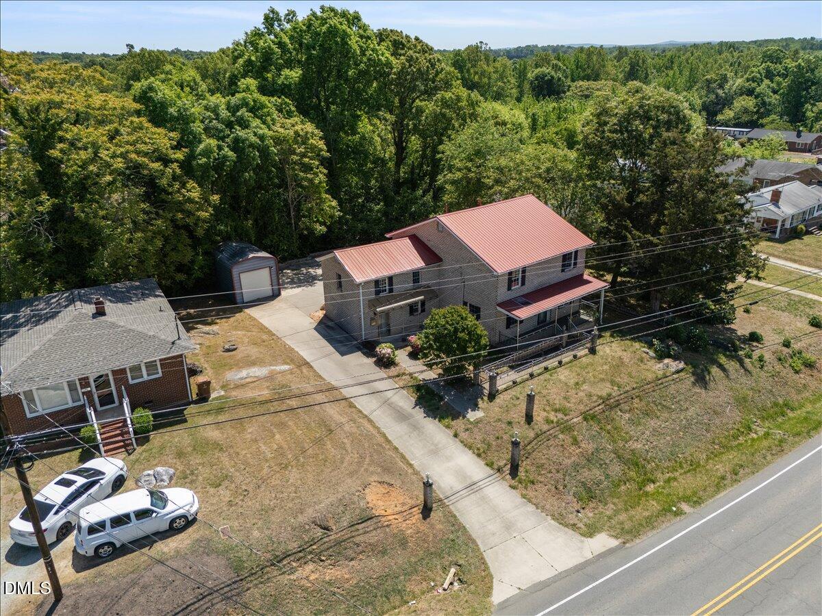836 South Main Street Roxboro, NC 27573 - Photo 53 of 55 an aerial view of a house with a garden