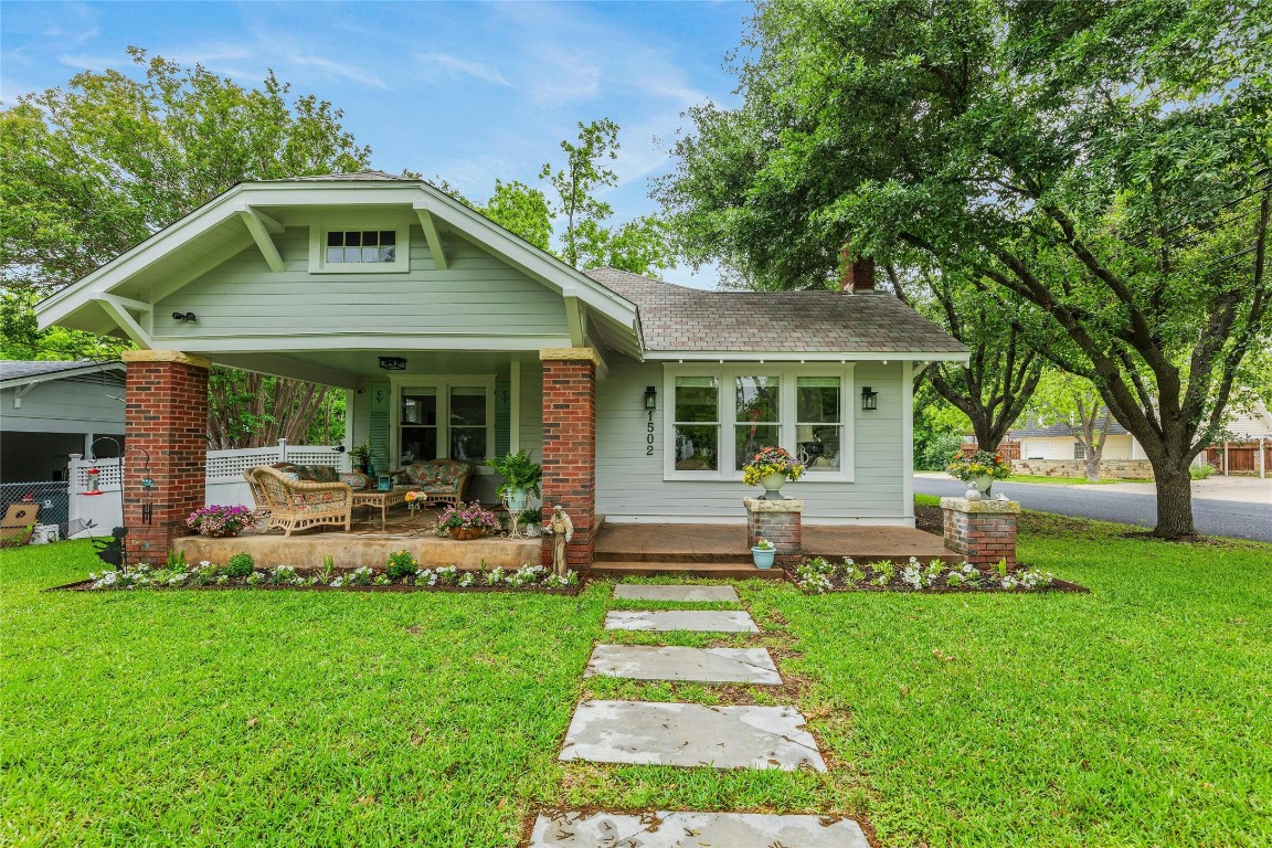 1502 Olive Street Georgetown, TX 78626 - Photo 2 of 38 Front of home large covered porch great for cup of coffee or iced tea