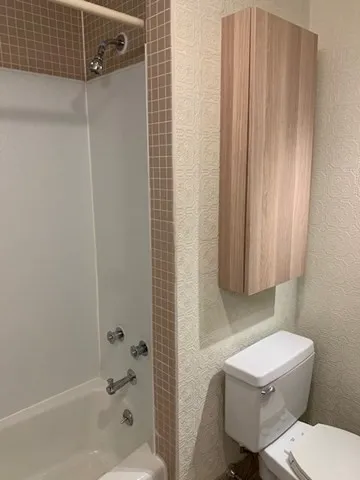 a close view of closet