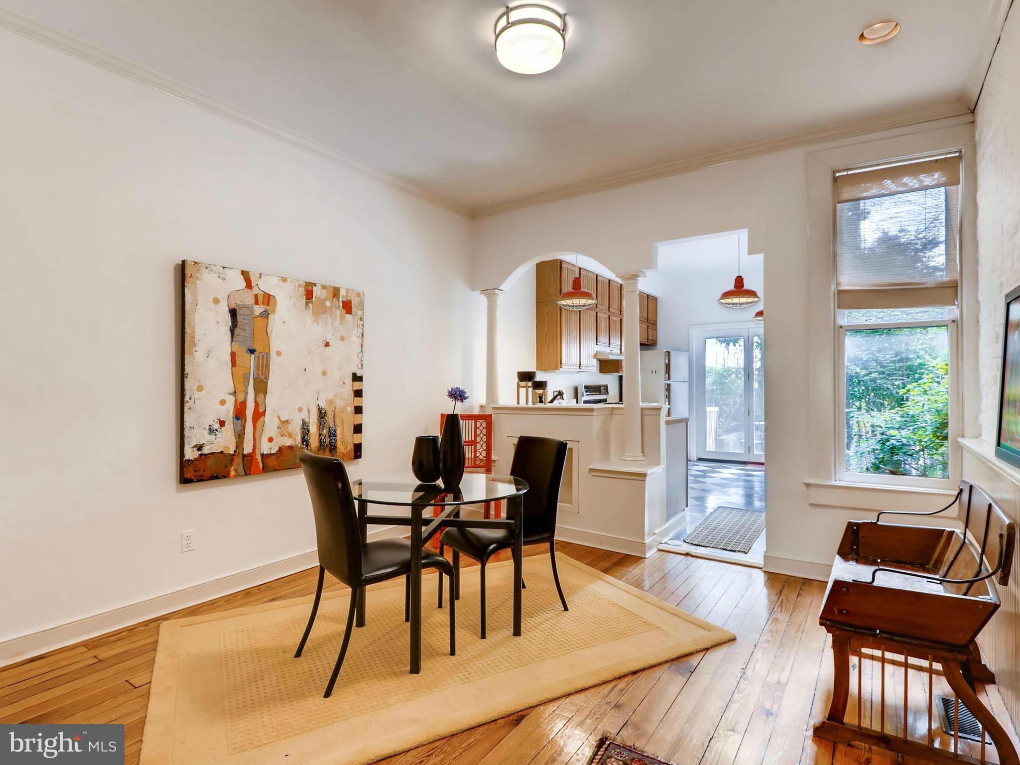 Dining Room w/ original wood floors
