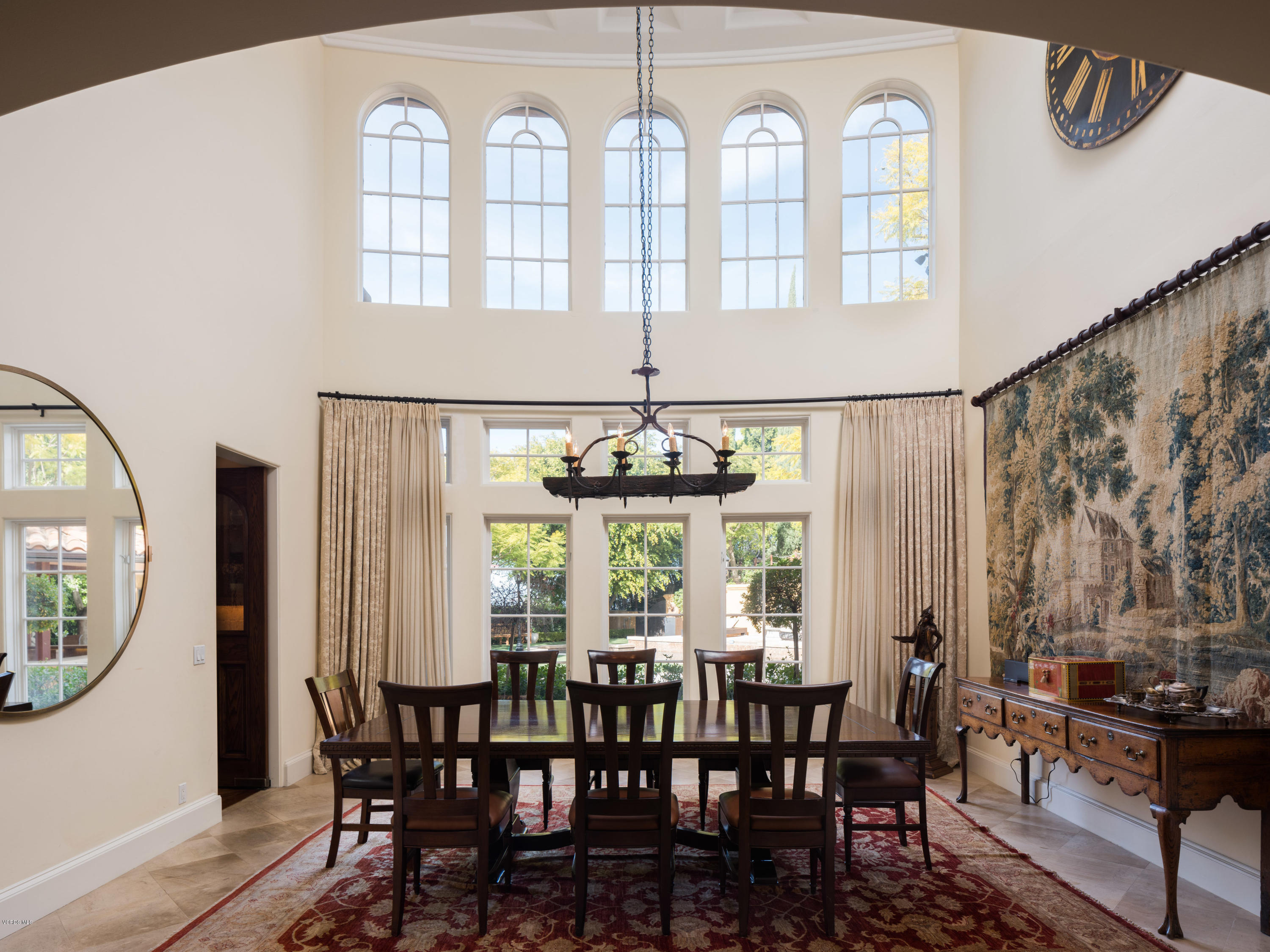 14003 Aubrey Road Beverly Hills, CA 90210 - Photo 16 of 49 a view of a dining room with furniture window and wooden floor