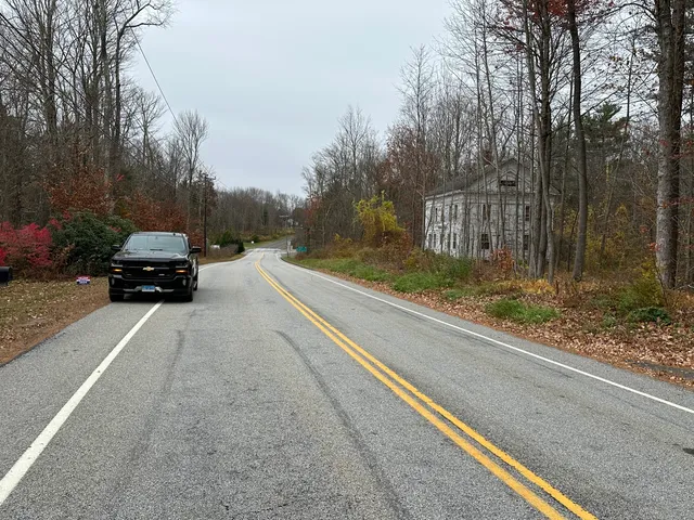 a car parked on the side of a road