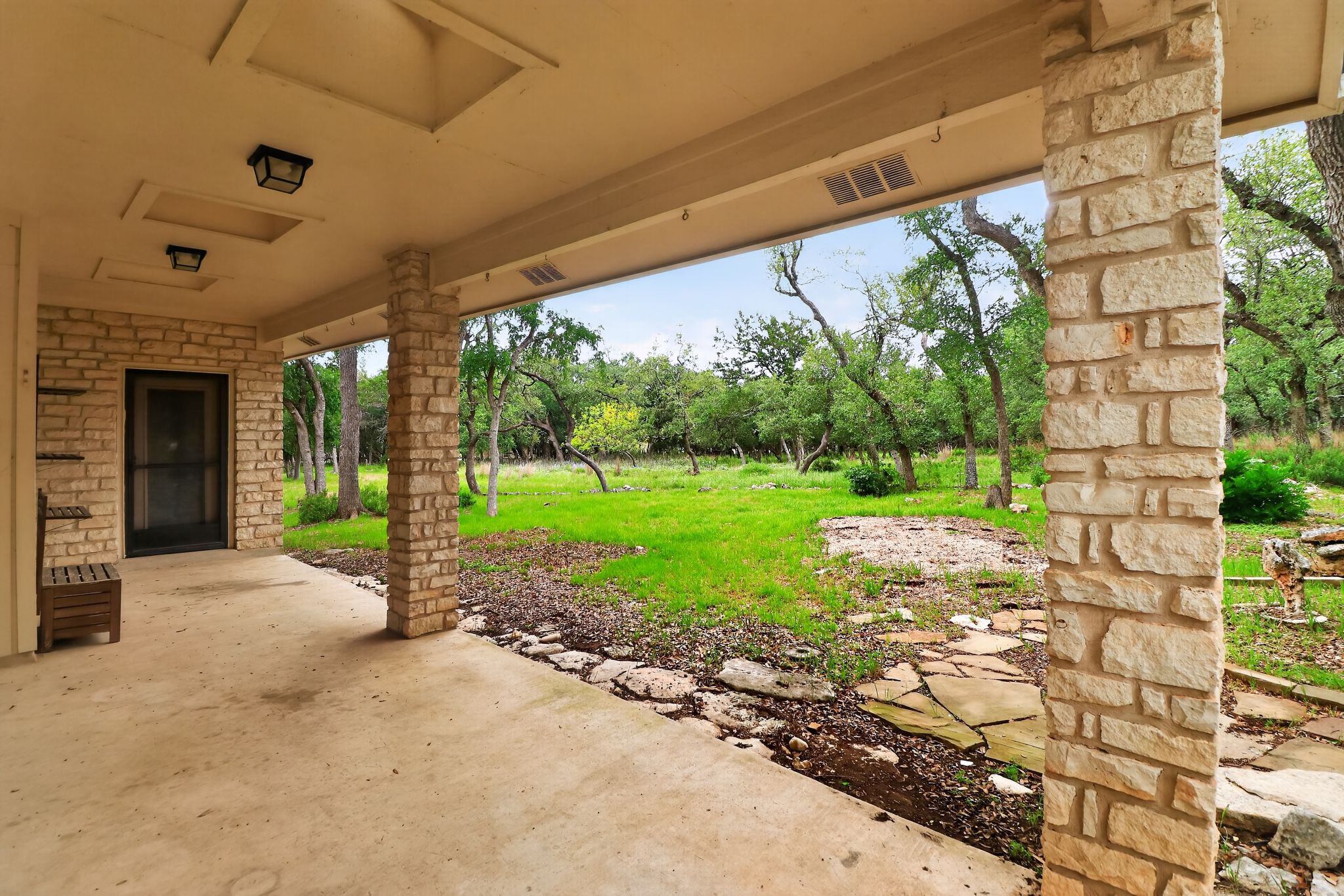 128 Mockingbird Lane Georgetown, TX 78633 - Photo 22 of 32 Covered Back Porch