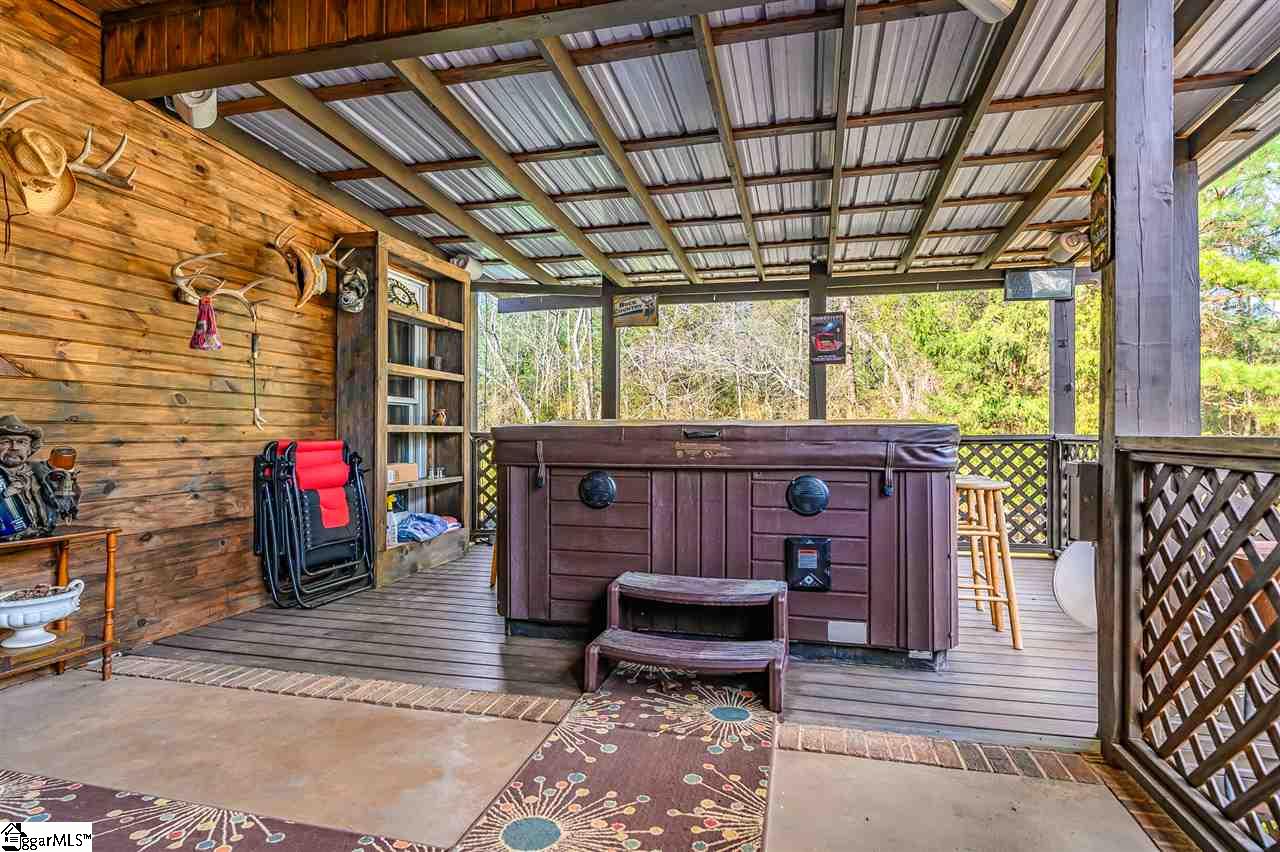 325 Acker Road Belton, SC 29627 - Photo 28 of 36 Hot Tub area has a place for a TV and Stereo