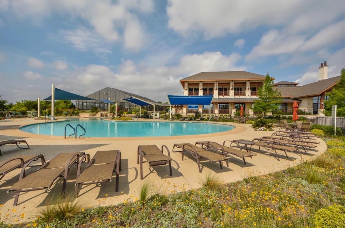 225 Hobby Street Georgetown, TX 78633 - Photo 37 of 40 an outdoor view of house with swimming pool