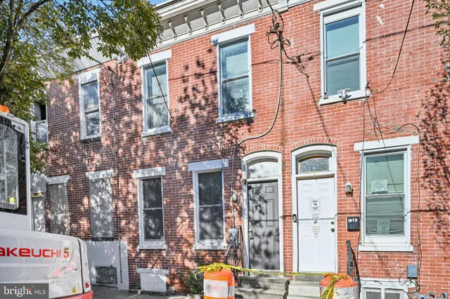 a front view of a building