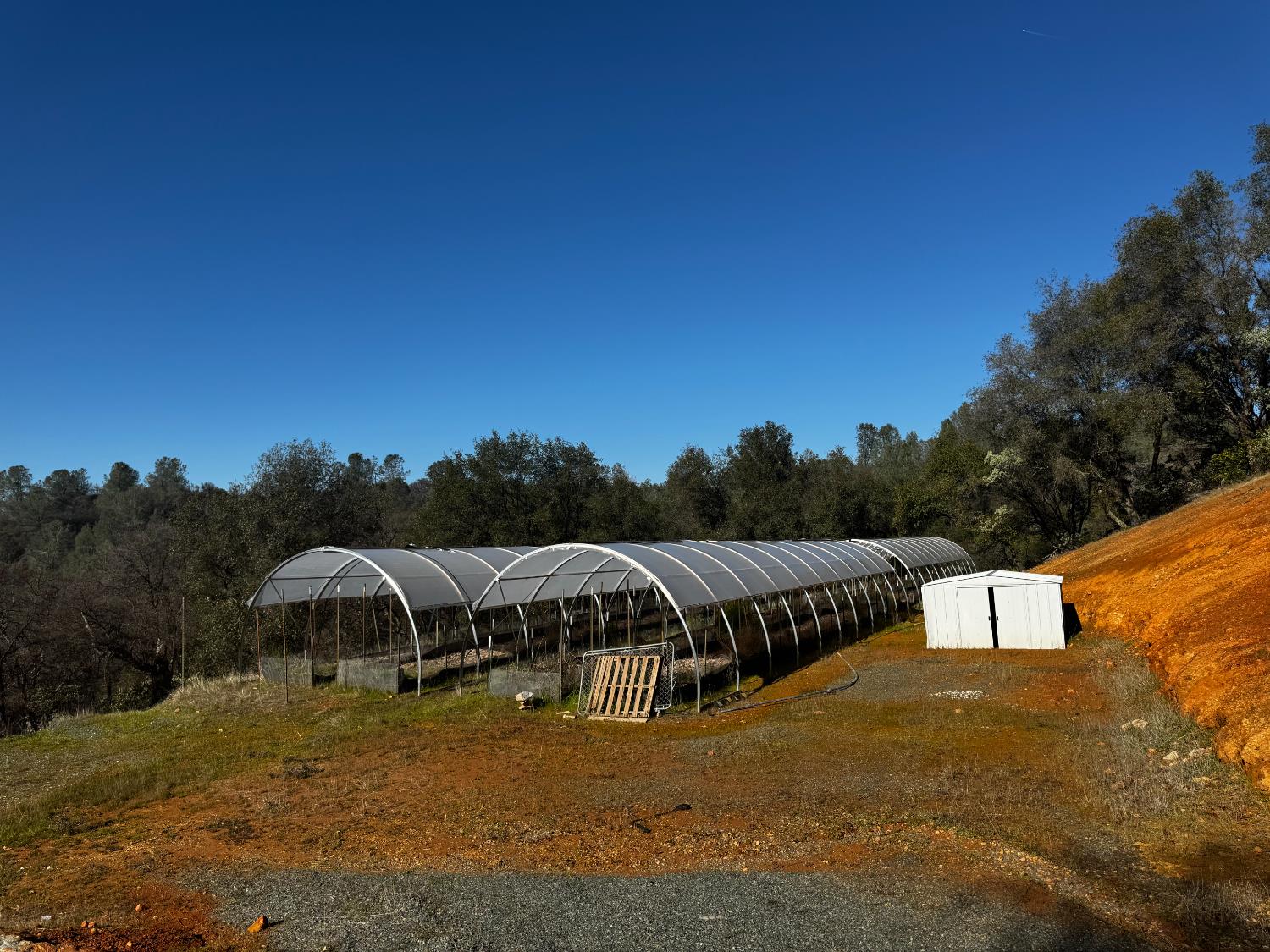 15806 Perimeter Road Grass Valley, CA 95949 - Photo 25 of 48 Ag-Exemption For: Two (2) - 16'X130 Hoop Houses with (2) 5'X125' Grow Beds = 2500 SF One (1) 16'X40' Hoop House used for Immature Plants One (1) 10'x10' Tuff Shed