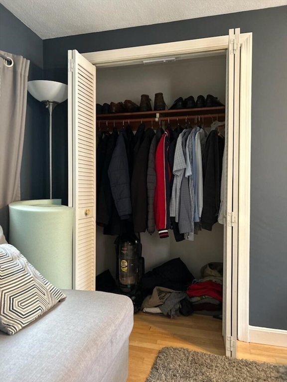 28 Emory Street Saugus, MA 01906 - Photo 33 of 34 a view of walk in closet with clothes and shoes