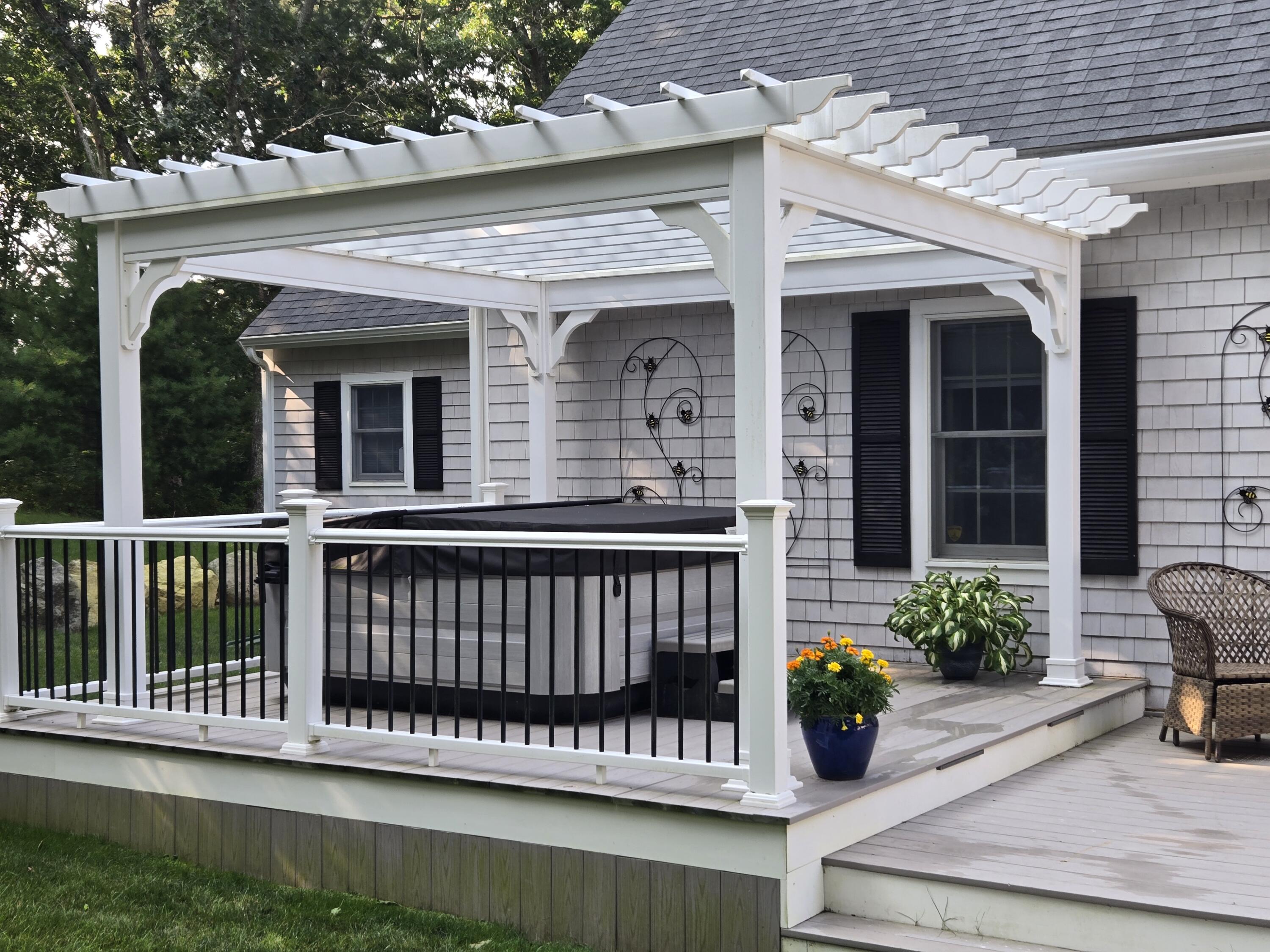 718 Cedar Street West Barnstable, MA 02668 - Photo 15 of 40 a view of a chair and table in the balcony
