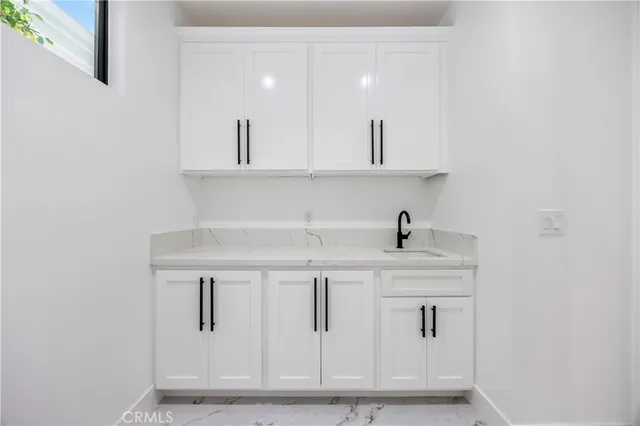 a front view of a building with street view