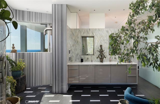 an ocean view with balcony