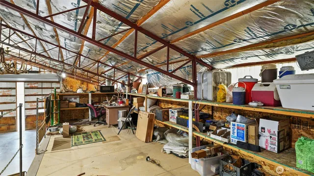 a view of storage and utility room