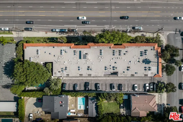 an aerial view of a city