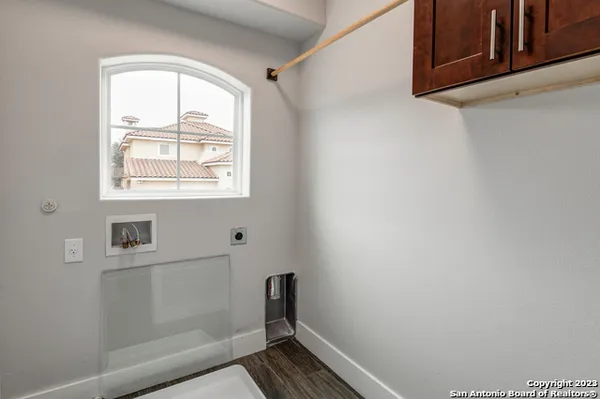 a view of a house with wooden floor