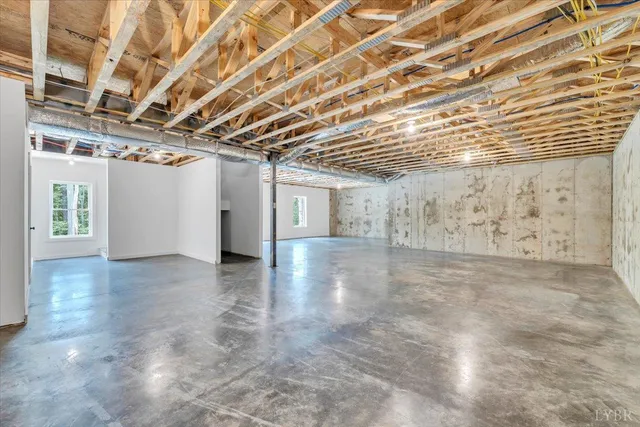 a view of a water heater room