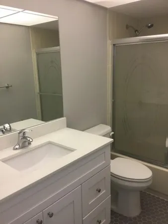 a empty room with a window