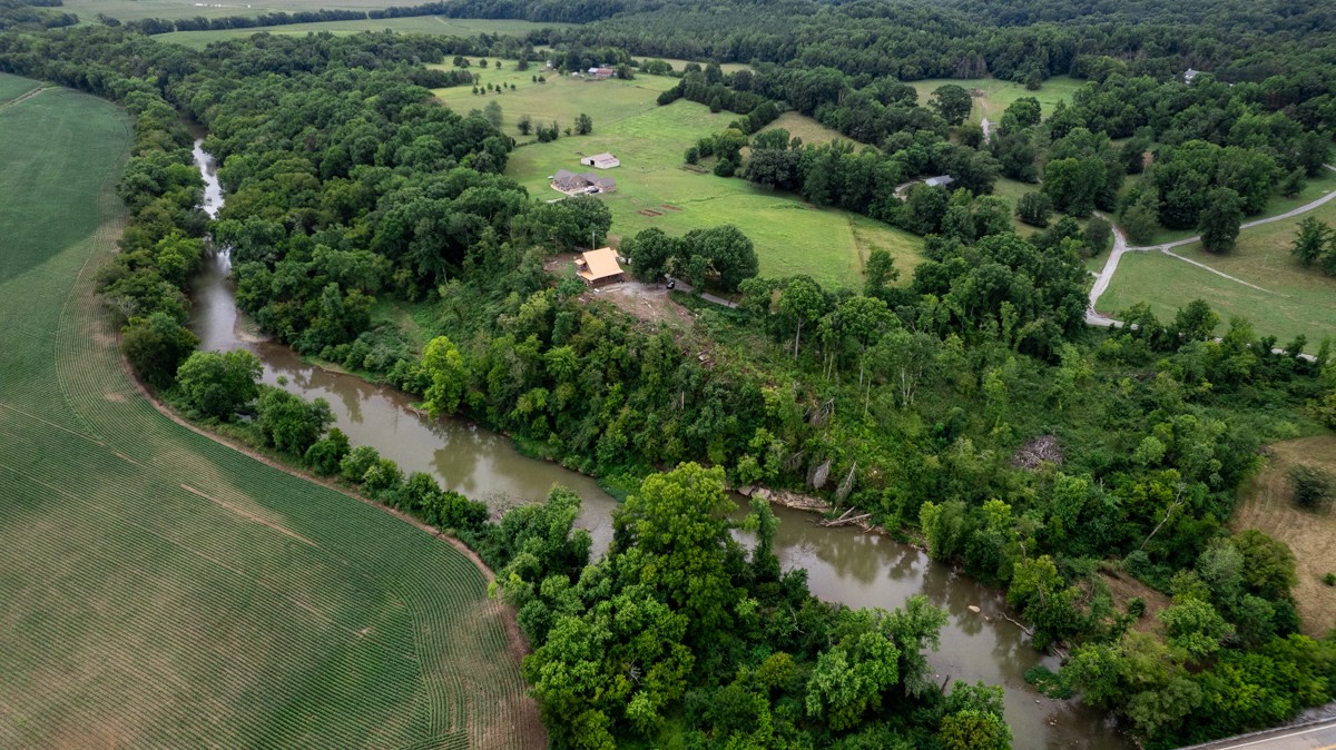 375 Kelley Road Prospect, TN 38477 - Photo 42 of 42 an aerial view of residential house with outdoor space and trees all around