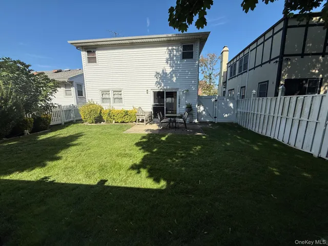 a view of a porch in front of house