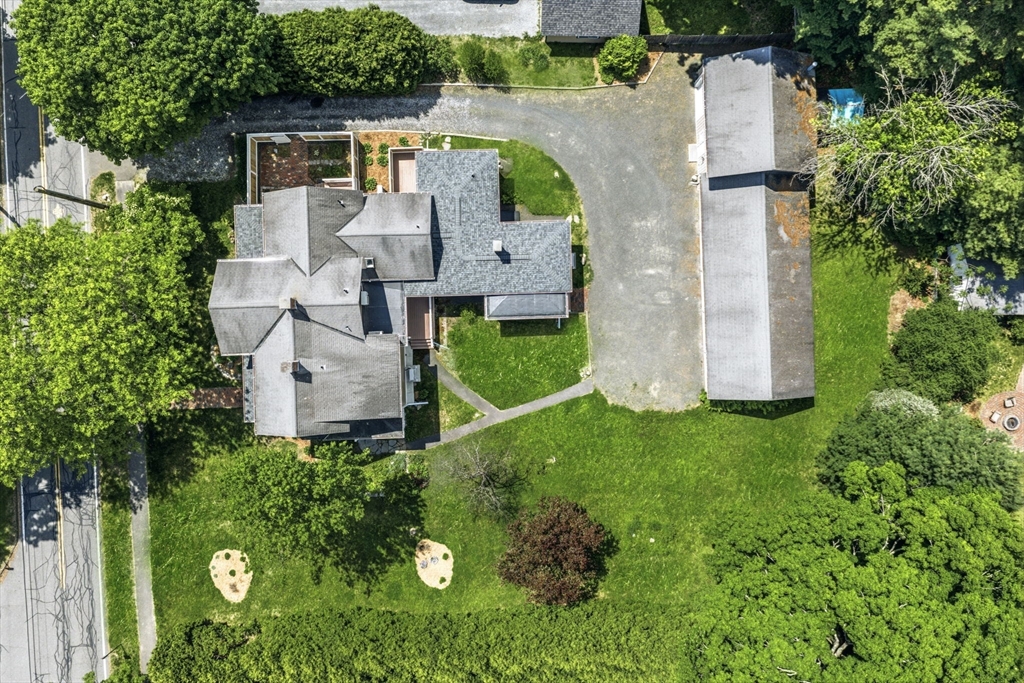 58 Front Street Northampton, MA 01053 - Photo 3 of 42 an aerial view of a house with a garden
