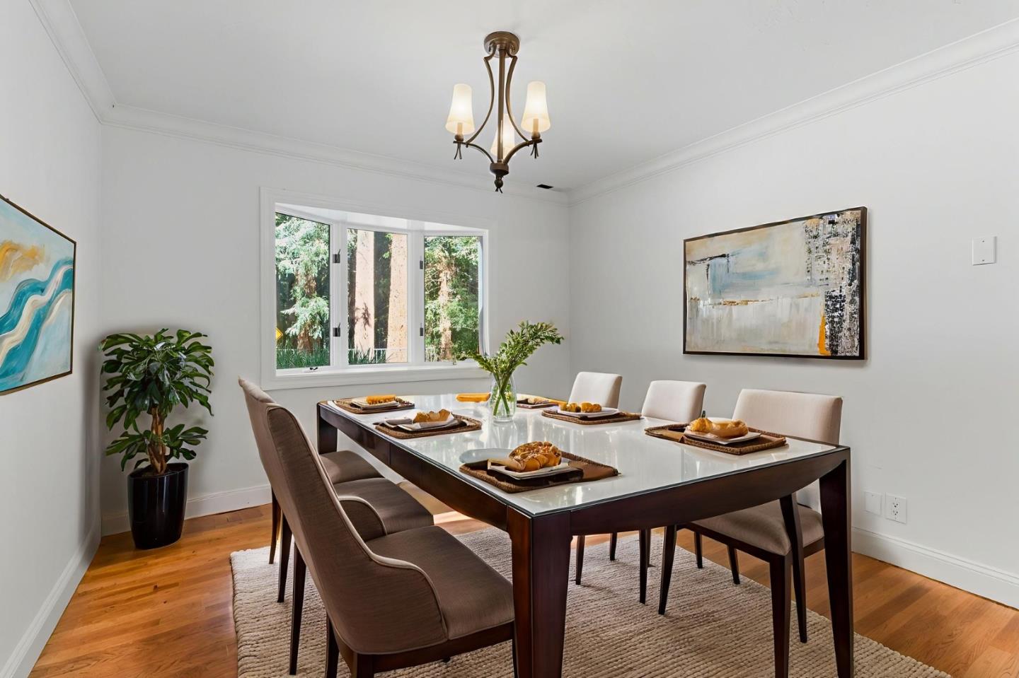 23489 Hutchinson Road Los Gatos, CA 95033 - Photo 8 of 46 a view of a dining room with furniture window and outside view