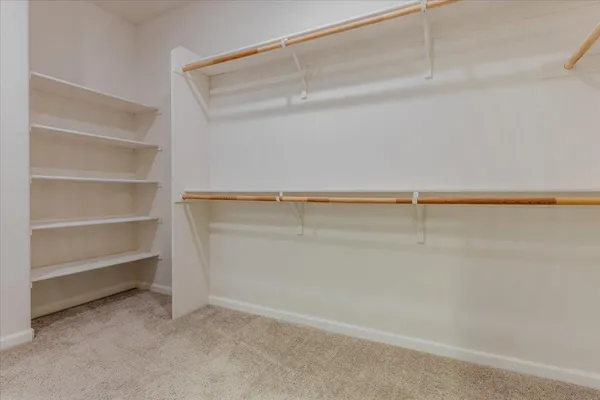 a close view of closet