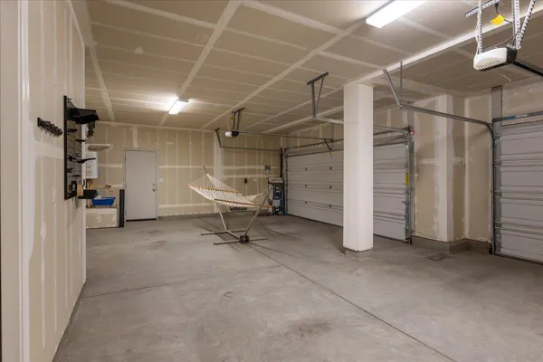 a view of a room with storage