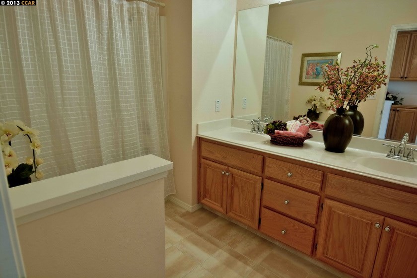 112 Coralflower Lane San Ramon, CA 94582 - Photo 14 of 21 a bath room with a sink and a mirror