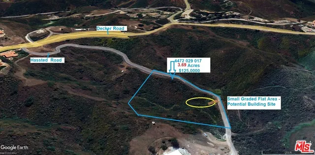 a view of a yard with a wooden fence