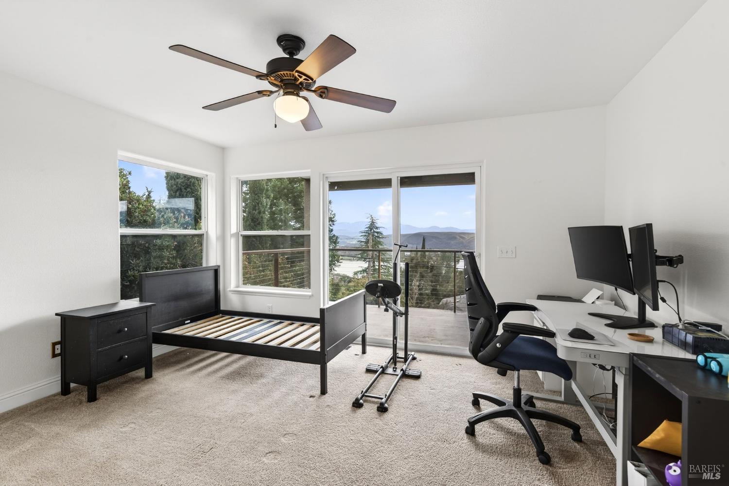 17437 Greenridge Road Hidden Valley Lake, CA 95467 - Photo 13 of 54 a view of a workspace with furniture and a window