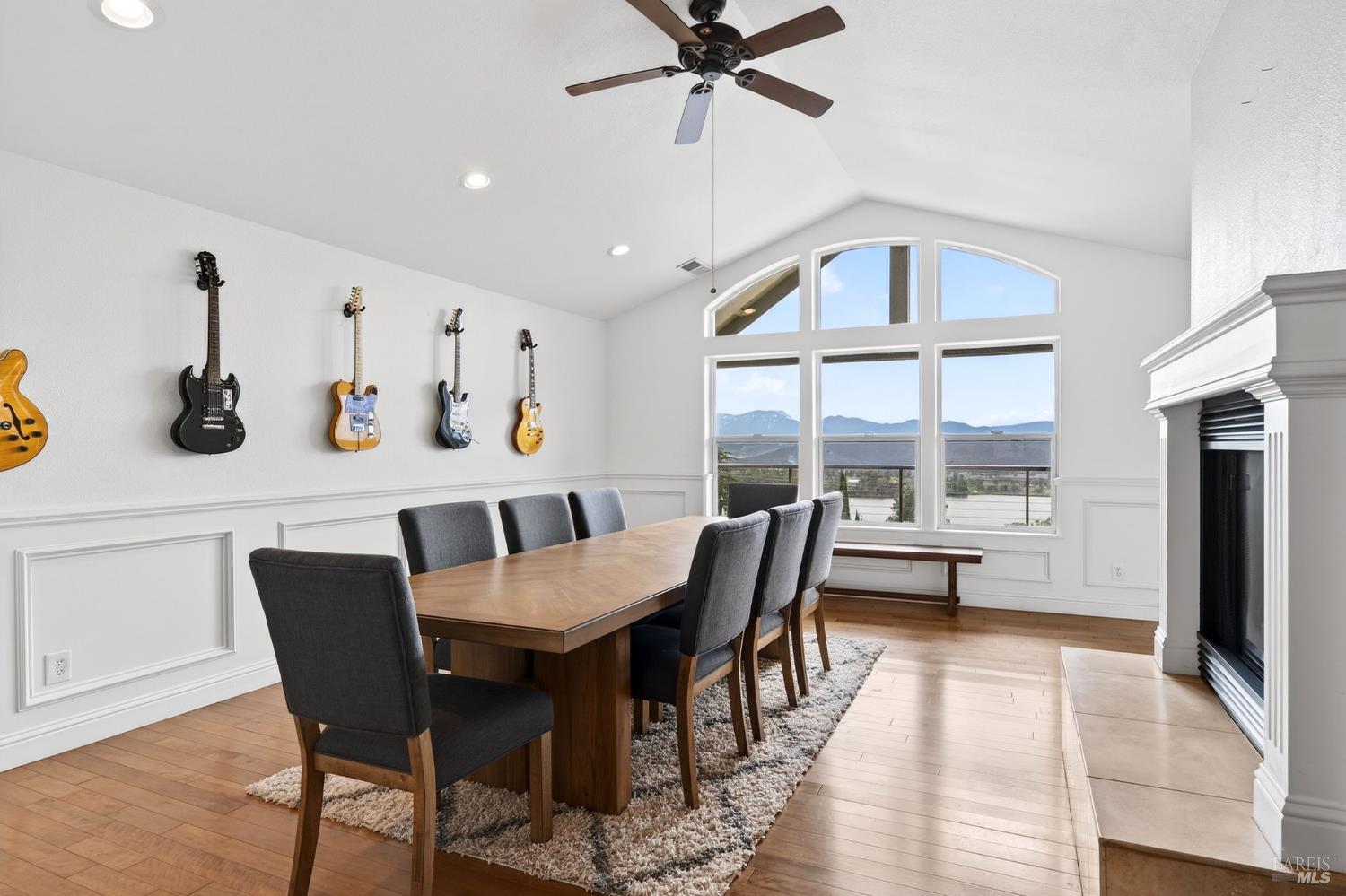 17437 Greenridge Road Hidden Valley Lake, CA 95467 - Photo 33 of 54 a view of a dining room with furniture window and wooden floor