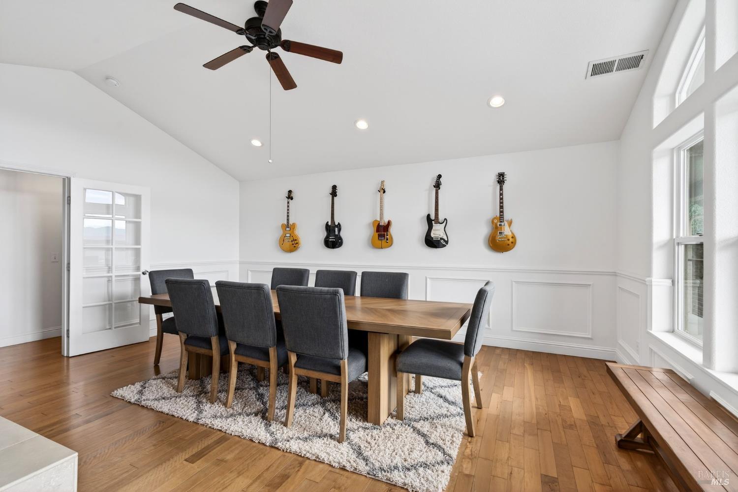 17437 Greenridge Road Hidden Valley Lake, CA 95467 - Photo 34 of 54 a view of a dining room with furniture and wooden floor
